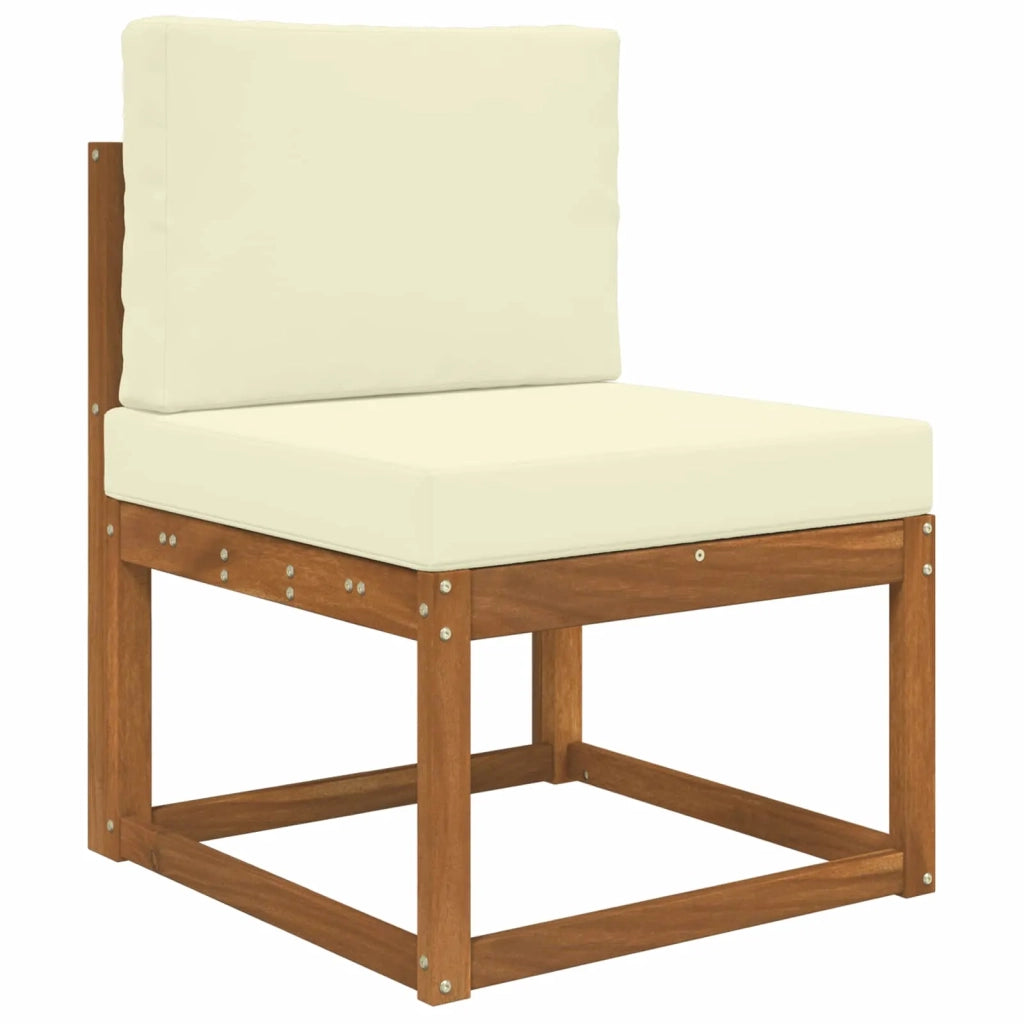 Cuscino per divano da esterno 2 pcs Crema Poliestere