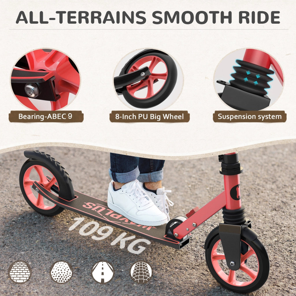 Monopattino Pieghevole ¨C Xylo ¨C Ruote 8' ABEC9 Carico 240 LBS Regolabile 4 Livelli