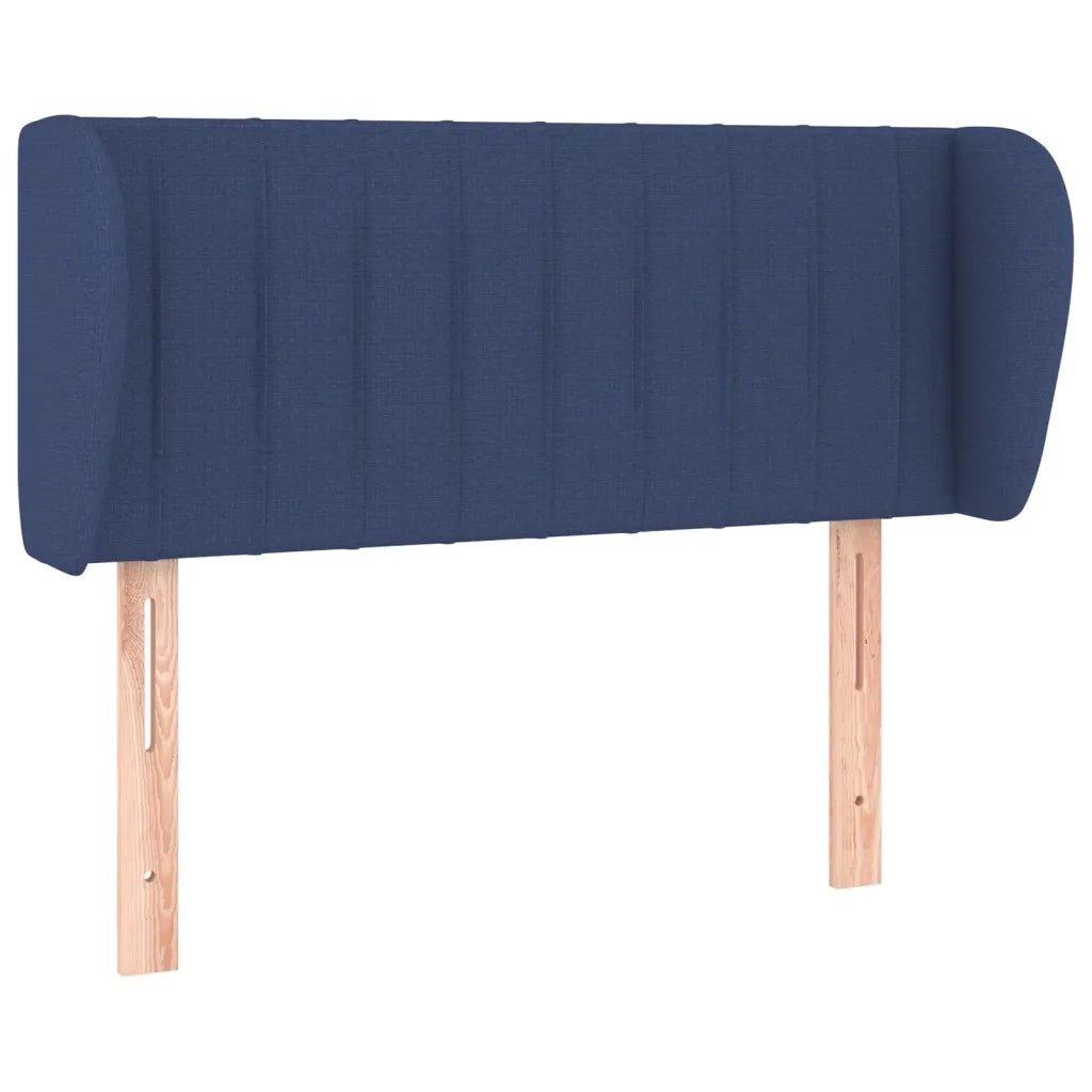 Testiera ad Orecchio-Testata con Orecchie Blu 93x23x78/88 cm in Tessuto 816043