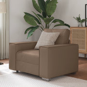 Sedia da soggiorno cappuccino  59 cm in pelle sintetica