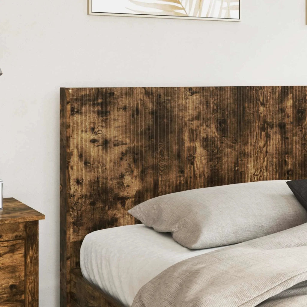 Struttura del letto con stoccaggio e testata Rovere Fumo 3414077