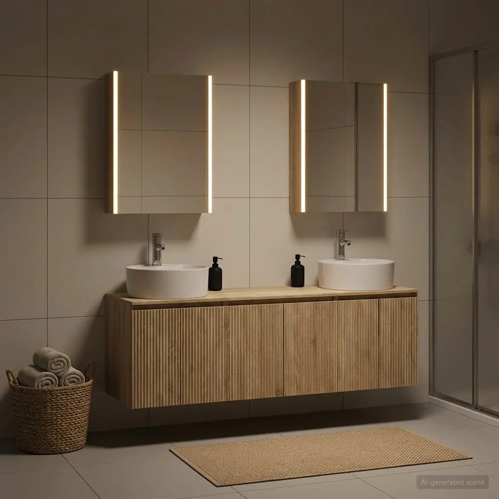 Set di Armadi da Bagno 5 pcs Rovere Sonoma Legno ingegnerizzato 3406449