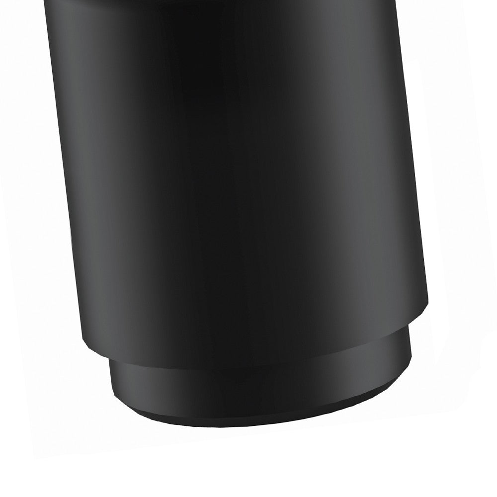 Scarico tondo automatico con click clack senza troppo pieno nero opaco