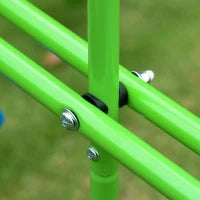 Set Altalene da Giardino per 4 Bambini, 1 Altalena Doppia e 2 Altalene Singole, Capacità di peso 45kg (Altalena) 180kg (Totale), 280x140x178cm
