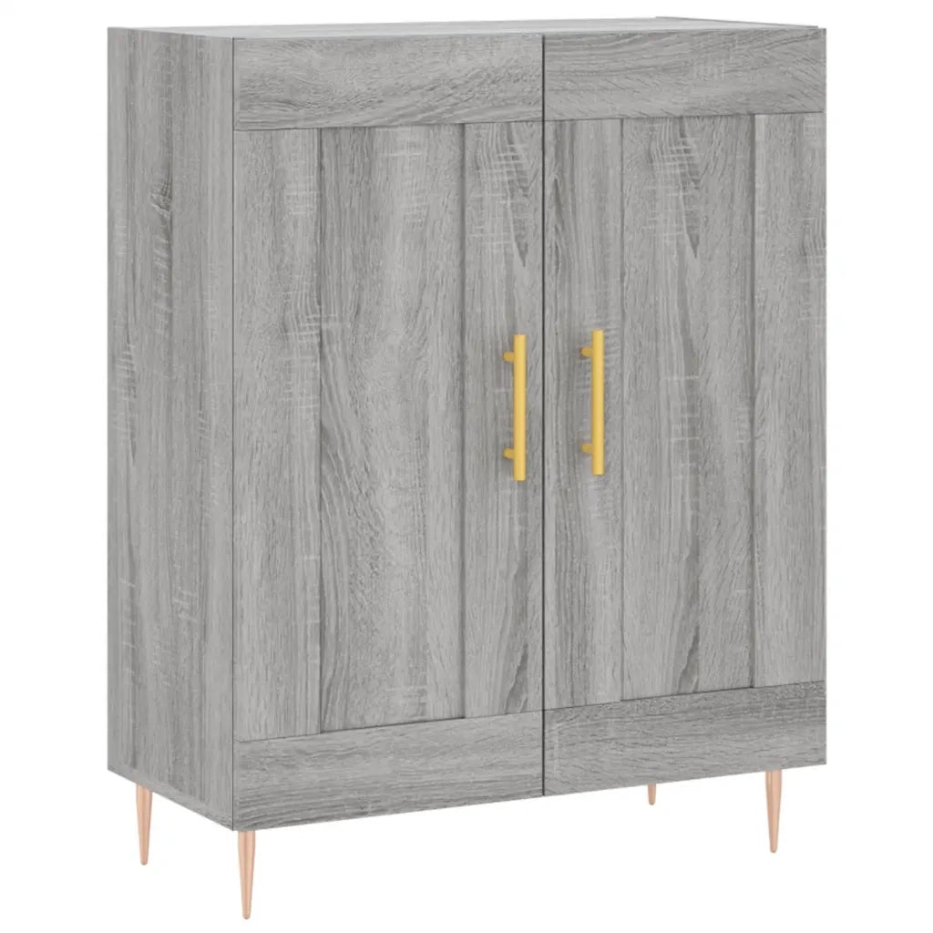 Credenza-Buffet-Armadio da cucina Grigio Sonoma 69,5x34x180 cm in Legno Multistrato 223637