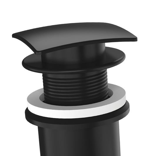 Scarico quadro automatico con click clack senza troppo pieno nero opaco