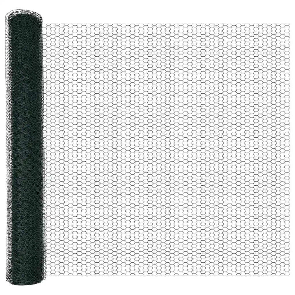 Recinzione Esagonale Verde 1 x 10 m PVC 42005345