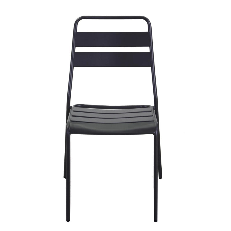 Sedia metallo Rovigo antracite cm 50x54h42/87