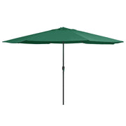 Ombrellone da Esterni con Palo in Metallo 400 cm Verde