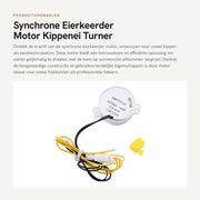 Elettroaspiratore sincrono per girare uova - adatto per incubatrici - formato compatto - per polli e anatre - 220 V AC