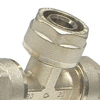 Raccordo a tee diam.20x20x20 per multistrato