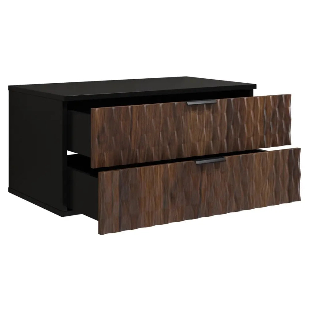 Mobile sottolavabo collezione KING – Rovere scuro e nero