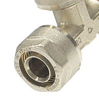 Raccordo a tee ridotto diam.20x16x16 per multistrato