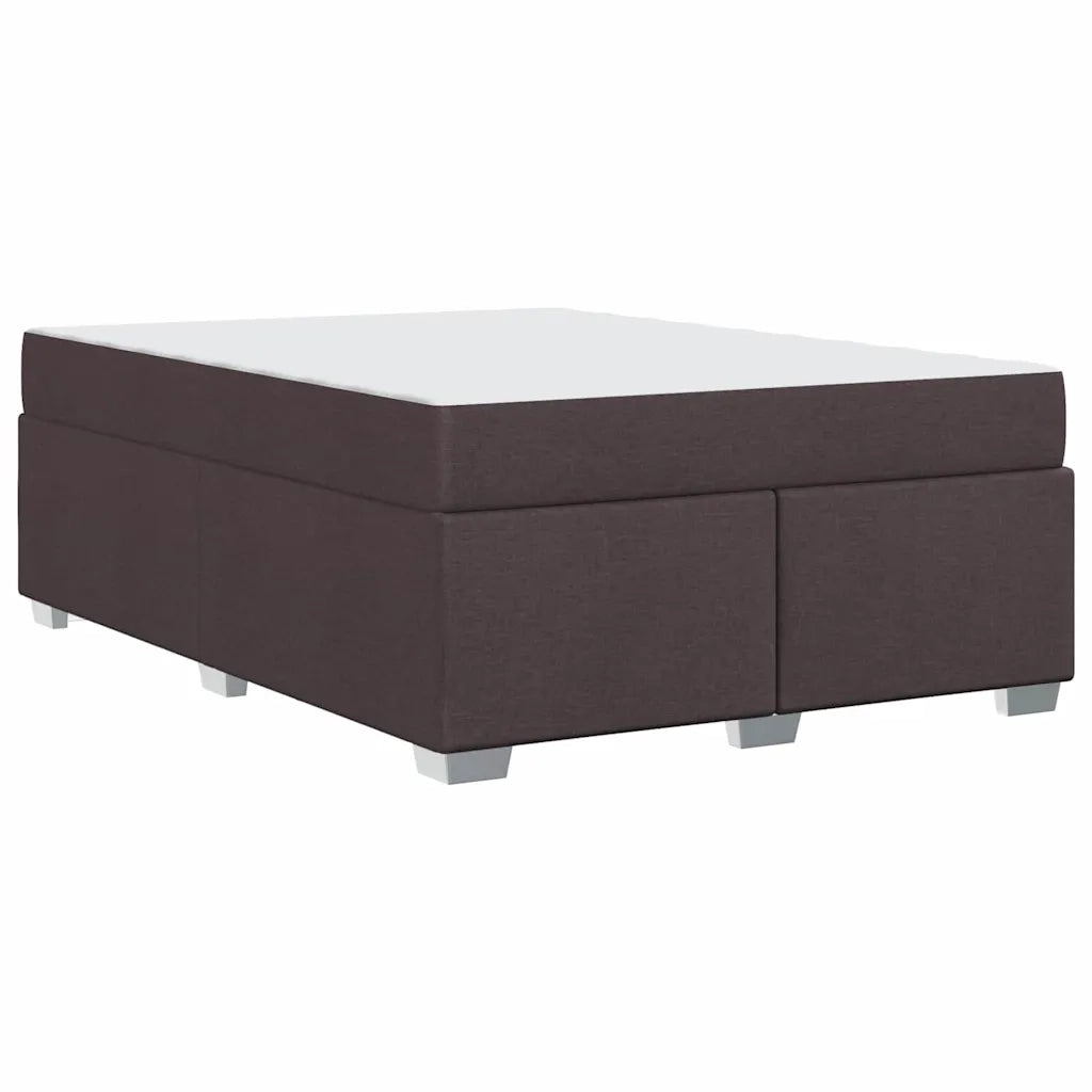 vidaXL Struttura del letto Marrone scuro 140 x 200 cm Tessuto