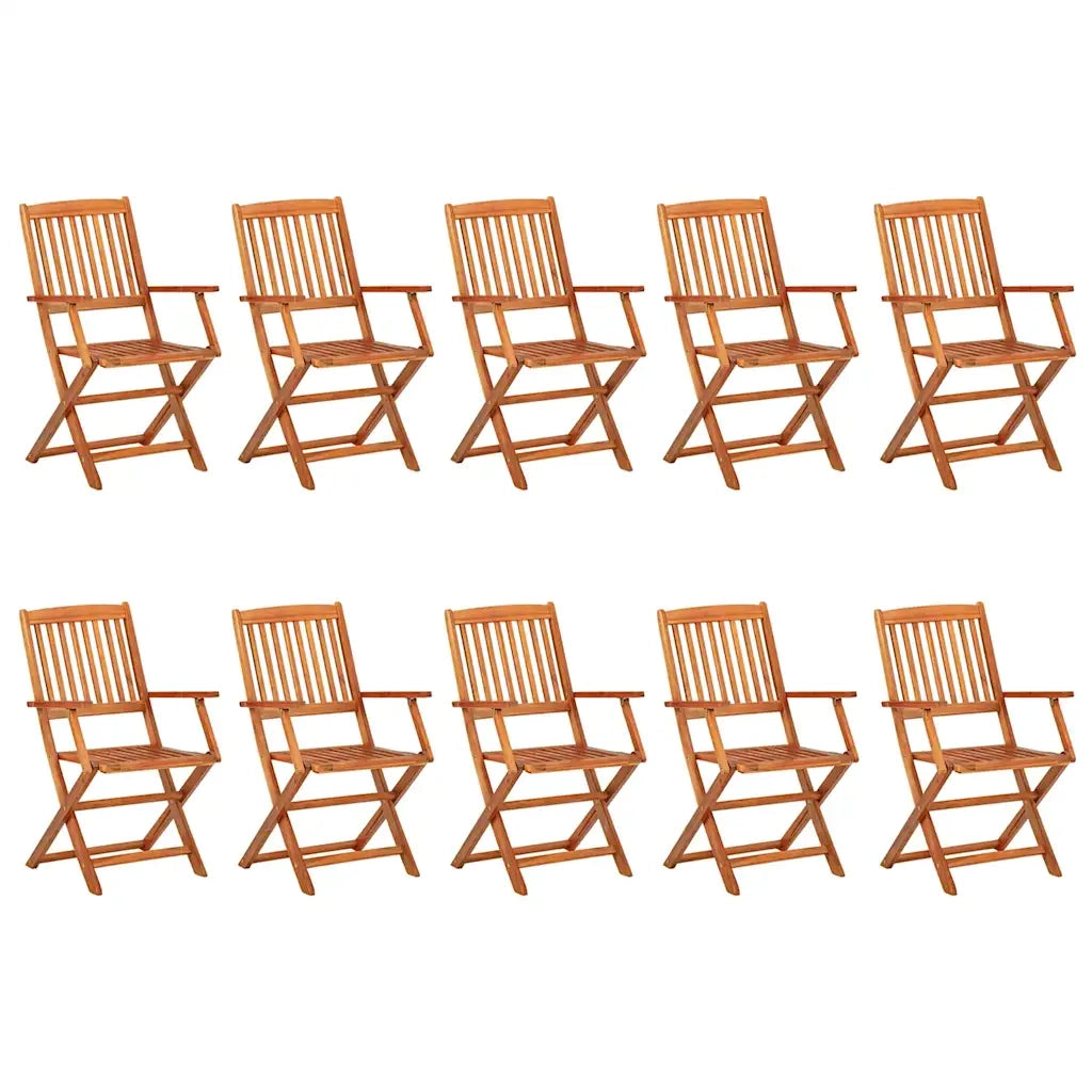 Set da Pranzo da Giardino 11 pz 280x90x75 cm Massello di Acacia 3086978