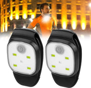 Faro LED Acquazzurro - 2 pezzi - Design compatto - Ricaricabile via USB - Ideale per camminate - Lampada di sicurezza