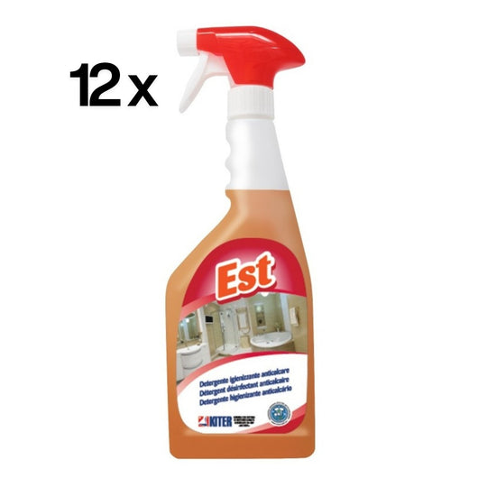 Est 6 Pezzi x 750 ml, Detergente Bagno Sanificante Anticalcare Profumato | Kiter