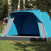 Tenda da Campeggio Cabina 4 Persone-Tenda per Escursionismo Blu a Rilascio Rapido 566319