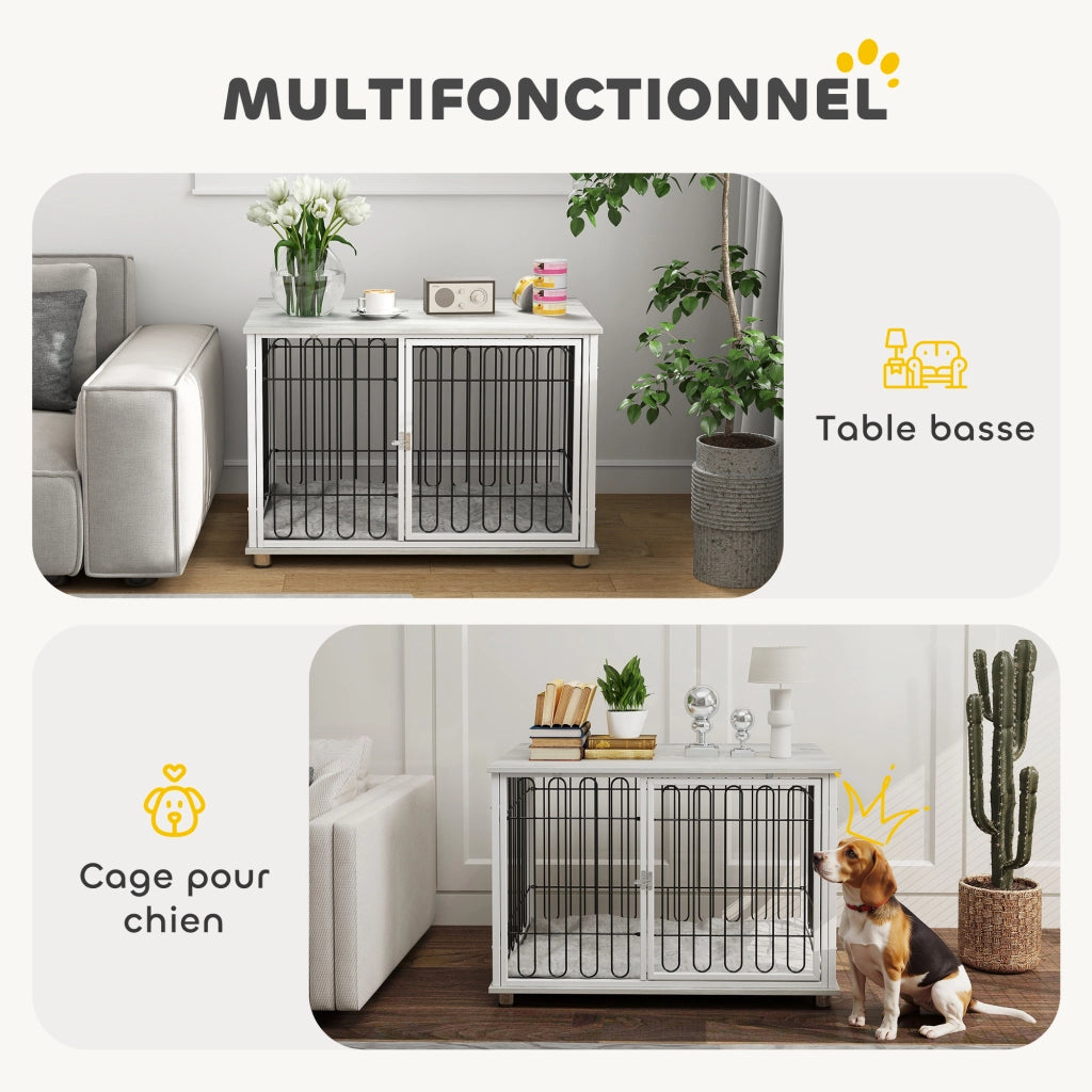 Casetta Cane Grigio con Cuscino ¨C zephmum ¨C 90x58x62.5 cm