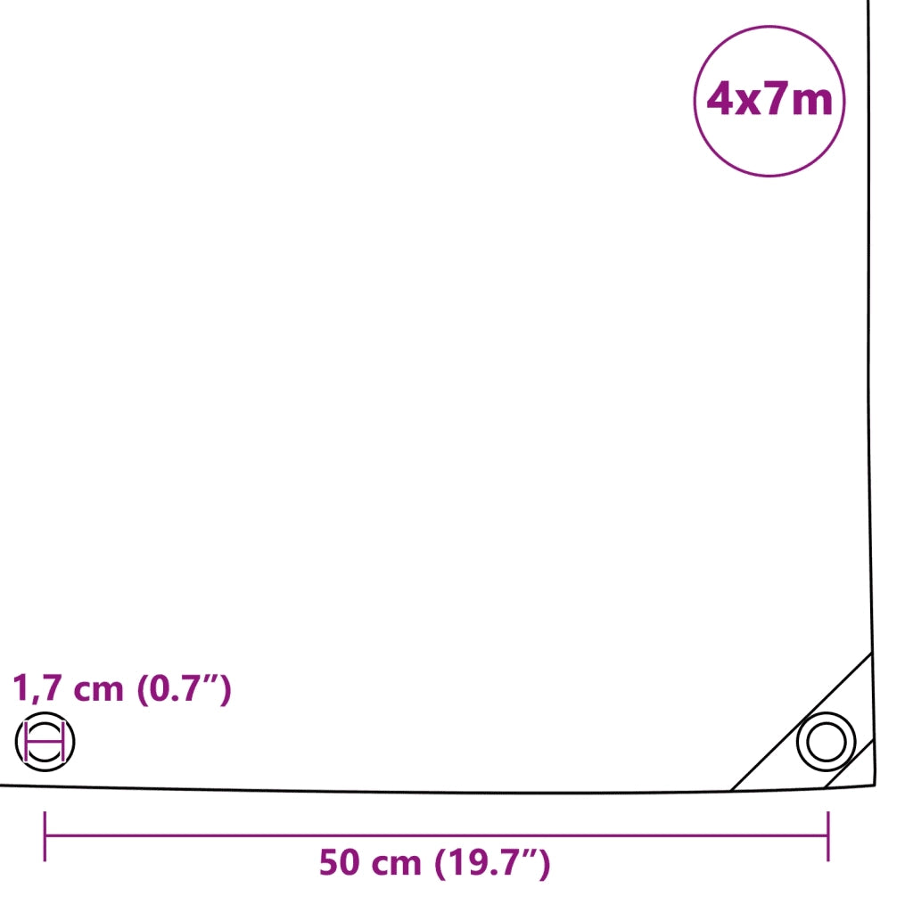 Telone 650 g/m2 4x7 m Grigio