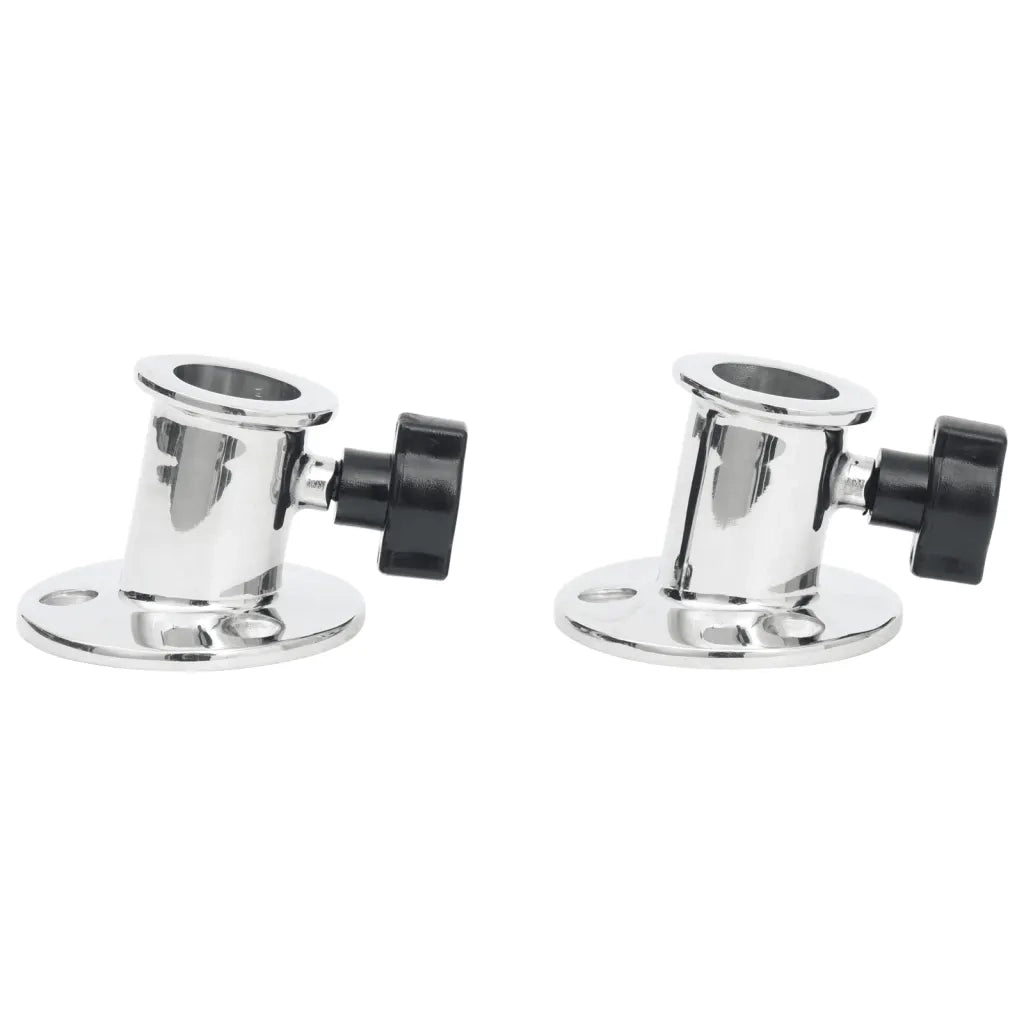 Basi Rotonde Bimini per Tubo 26 mm 2 pz in Acciaio Inossidabile 94868