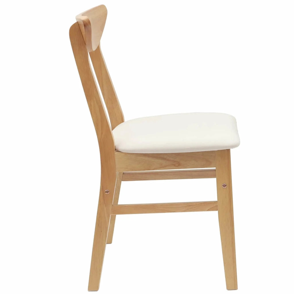 Sedie da pranzo 2 pcs Naturale 42 x 47.5 x 81 cm