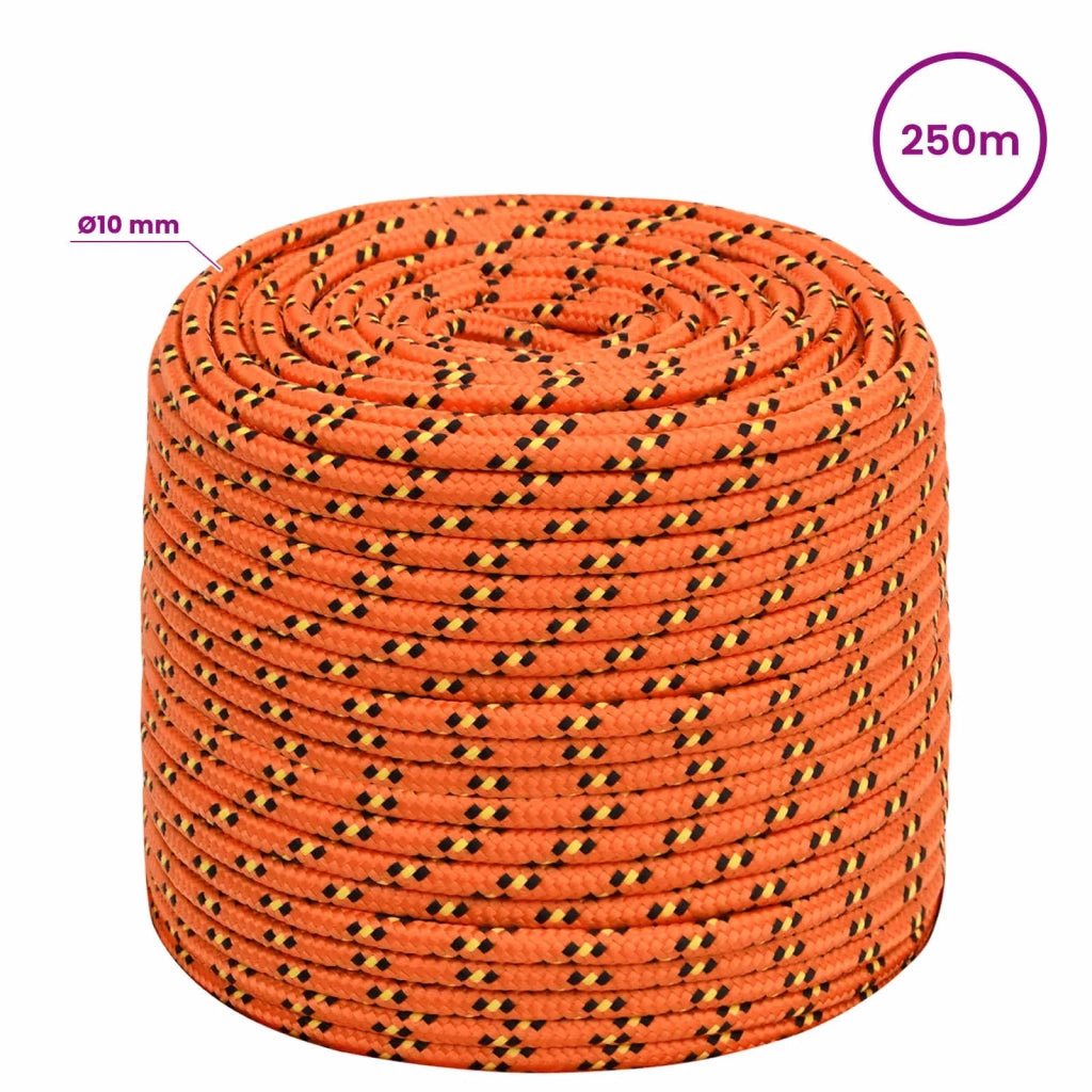 Corda multiuso 10 mm 250 m Arancione PP 645 kg Carico massimo 3473090