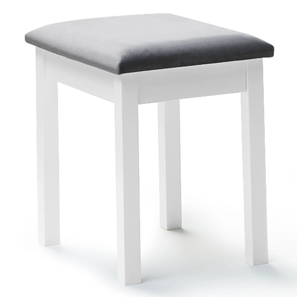 IDMarket - Toeletta con specchio LED e sgabello BELLA