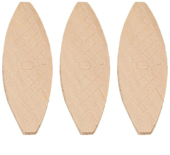 Houtverbindingi in forma di biscotti - 100 pezzi - Disponibili in 3 misure