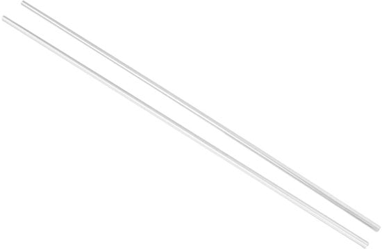 Cilinderrail in acciaio inossidabile 8mm, 2 pezzi, asse lineare, 600mm di lunghezza