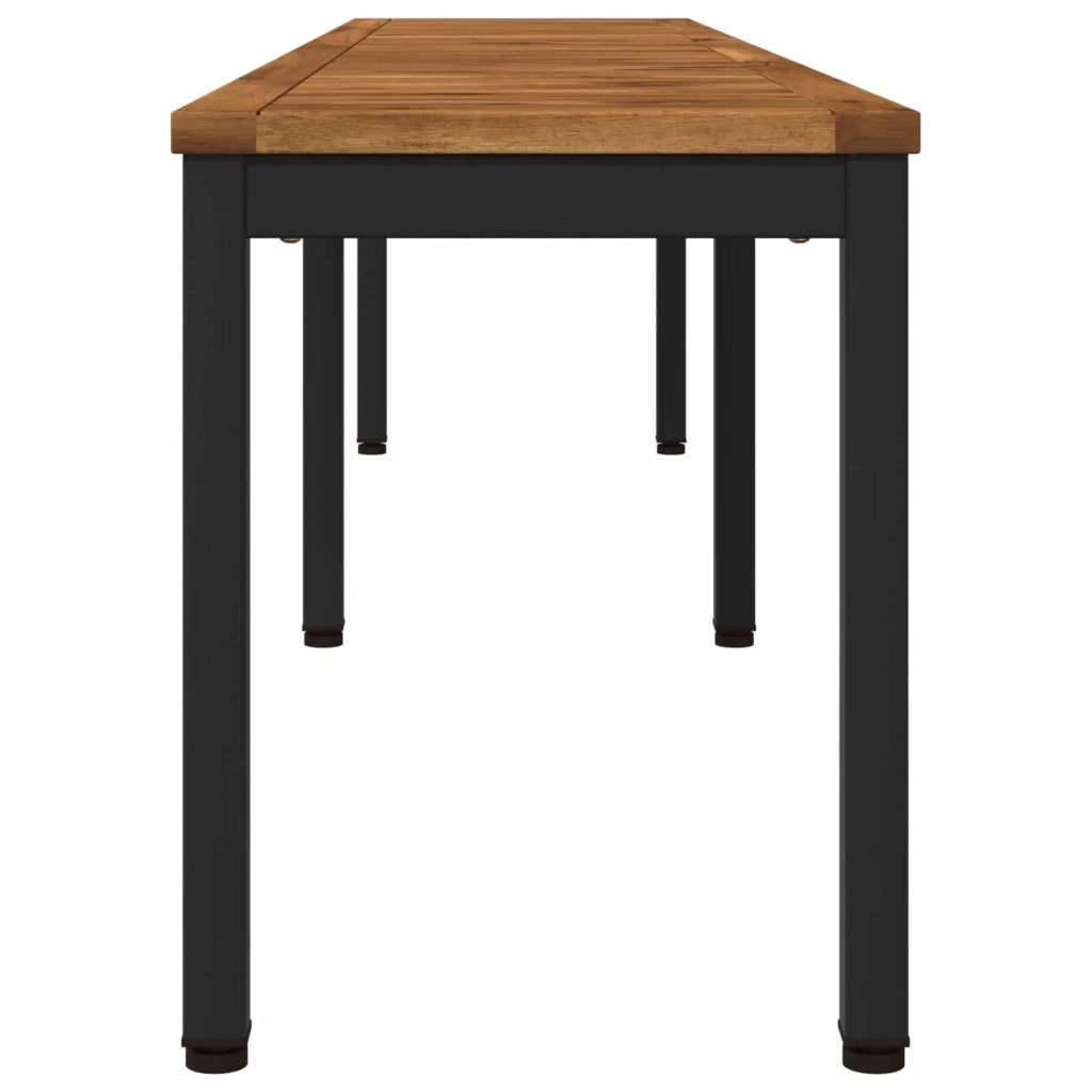 Panchina da giardino 201 x 35 x 45 cm Legno di Acacia Massello 901301