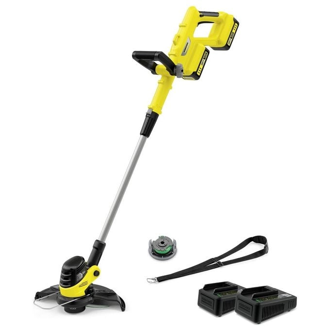Kärcher LTR 3-18 DUAL BATTERY SET 30 cm Batteria Nero, Acciaio inox, Giallo