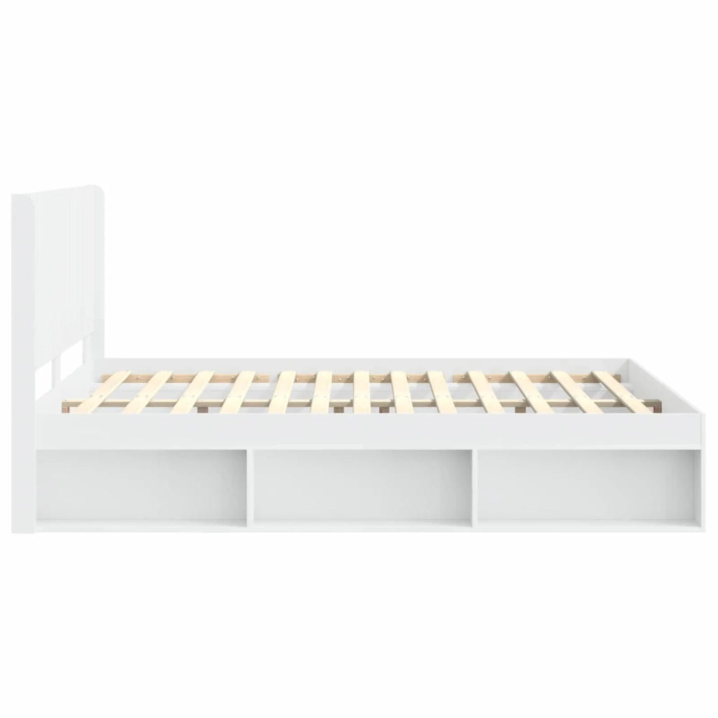 Struttura del letto con stoccaggio e testata 3 pcs 3413853
