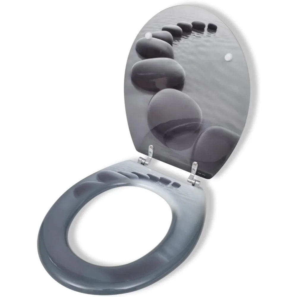 Anself asiento de inodoro mdf tapa cierre forte con dise o spett
