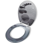 Anself asiento de inodoro mdf tapa cierre forte con dise o spett