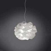 Sospensione Moderna Cloud Polilux ® Bianco E Metallo Cromo 1 Luce E14