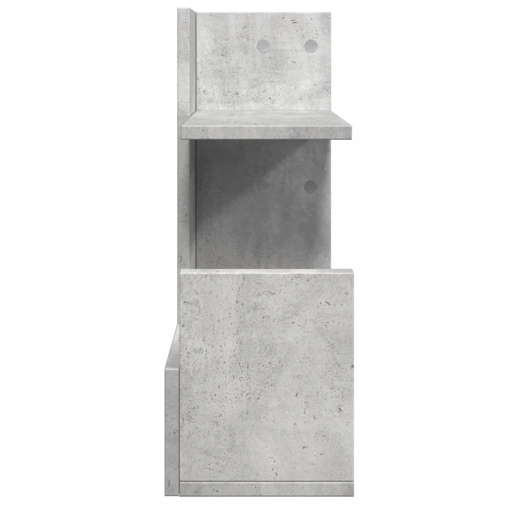 Mobiletto portaoggetti per ufficio 49 x 20 x 52,5 cm Grigio cemento 02_0043572