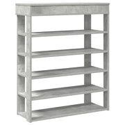 Scarpiera | Mobile per scarpe Rovere Cemento 80x30x98 cm in Legno Multistrato