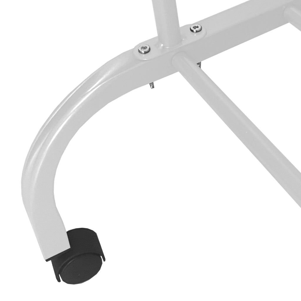 Appendiabiti Donkey Premium Maxi a 1 supporto Nyana Home 152x110x56 cm, 2 barre appendiabiti, 4 ganci laterali, 1 ripiano inferiore Bianco.