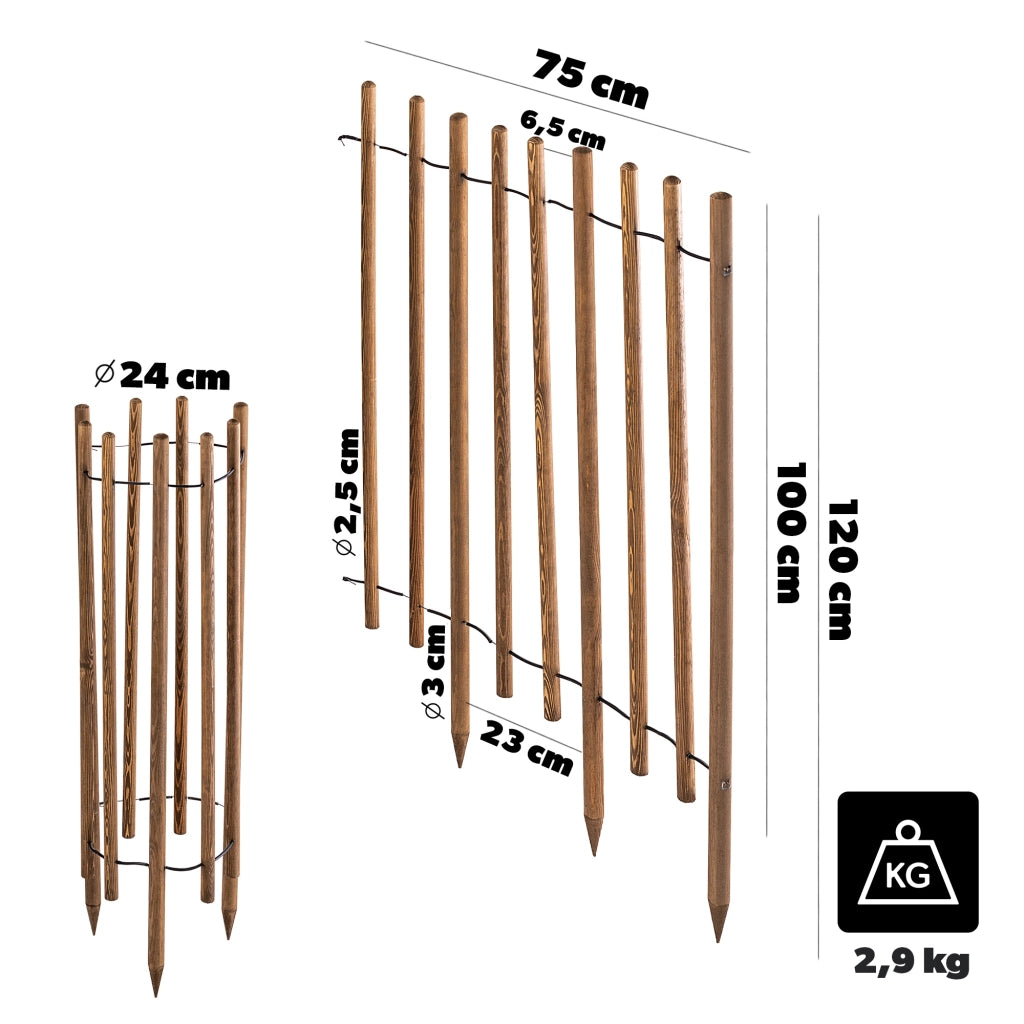 KADAX Płotek ogrodniczy Azor wysoki PZW 120x95cm K