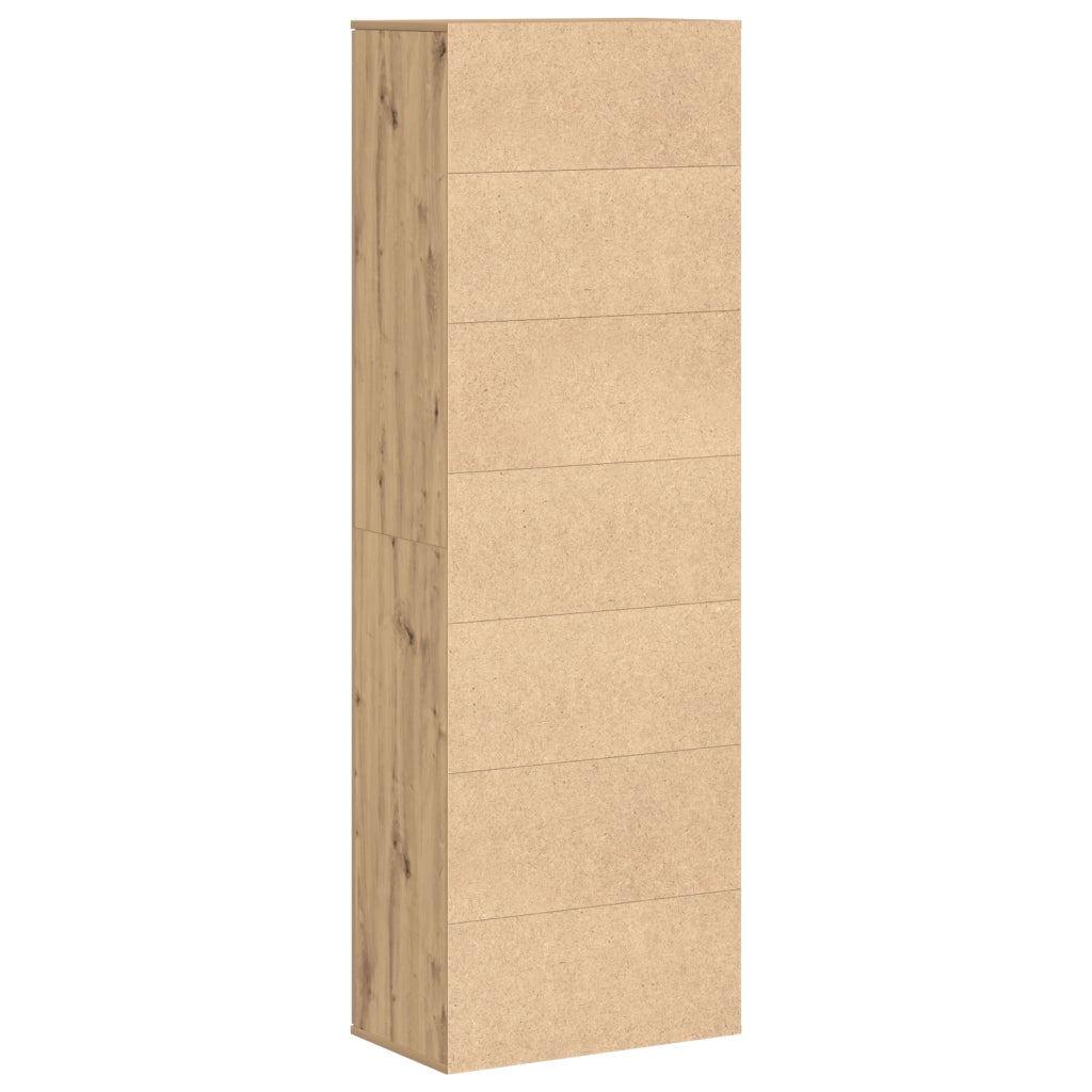 Armadio Alto in Rovere Artigianale 60x35x180 cm Legno Ingegnerizzato