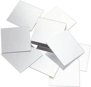 Mini specchi per hobby - Adesivi - 5x5 cm - Specchiere - Ideali per fai da te - 50 pezzi