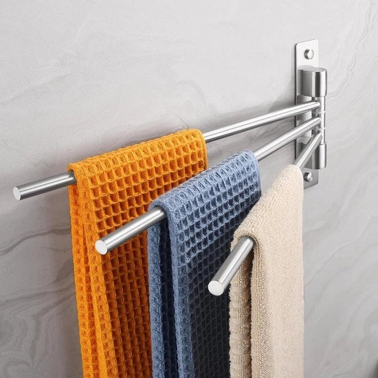 Supporto per asciugamani a mano - spazia risparmiato - 1 pezzo - acciaio inossidabile - 43x23x5 cm