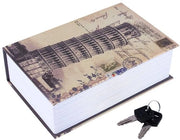 Cassa di sicurezza con combinato chiusura - Contenitore di sicurezza - Cassetto di risparmio - Scatola in cartone/Metallo rinforzato - 2 chiavi - Dimensioni 18 x 11,5 x 5,5 CM - Contenitore di sicurezza