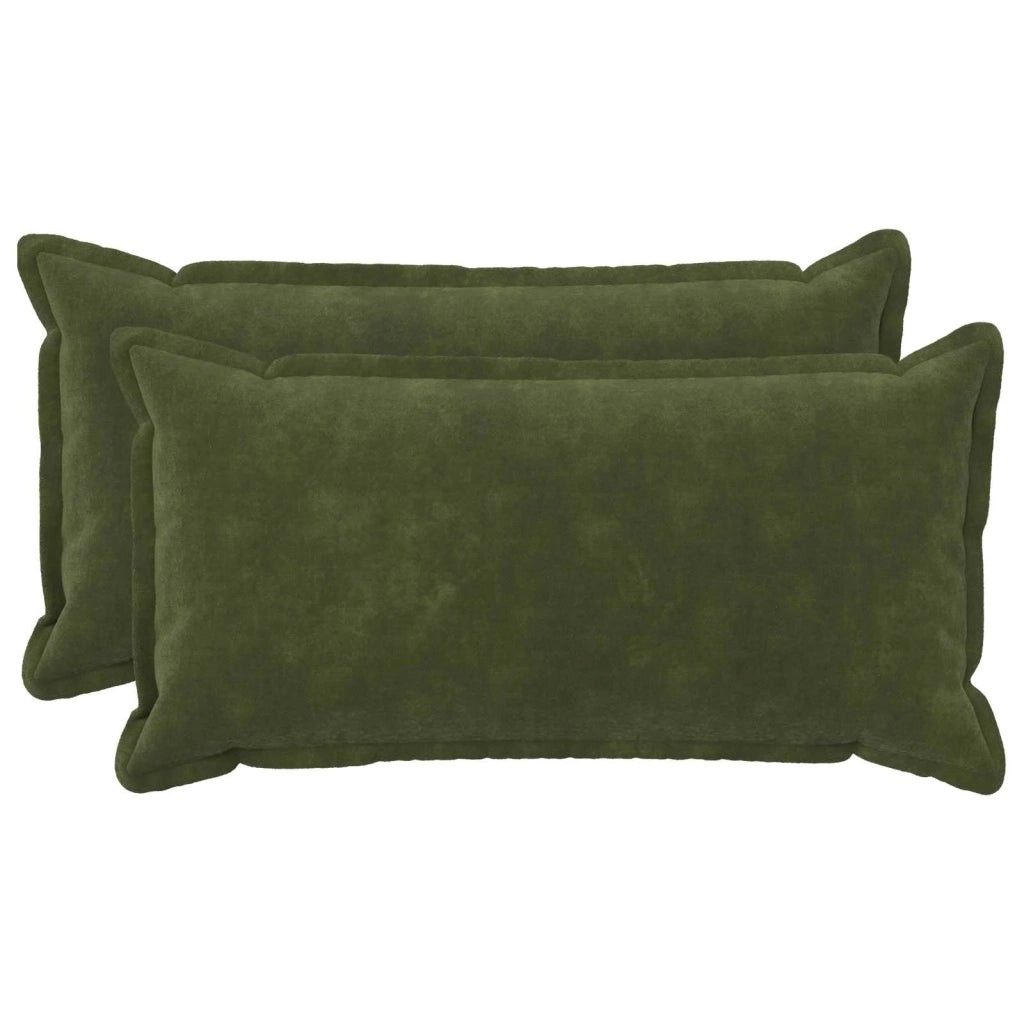 Cuscino con cuscino HOUTEN 2 pz Verde Fleece in microfibra 933650