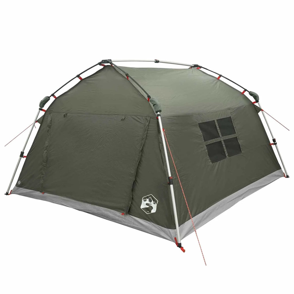 Tenda istantanea resistente all'acqua 4 persona Verde militare 42042273