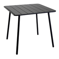 Tavolo da Giardino 80x80xh72 cm in Metallo Rovigo Antracite