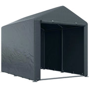 CAPANNO PORTA ATTREZZI E TENDA GARAGE PER BICI E MOTO CON COPERTURA ANTI-UV, 1.6X2M, GRIGIO SCURO