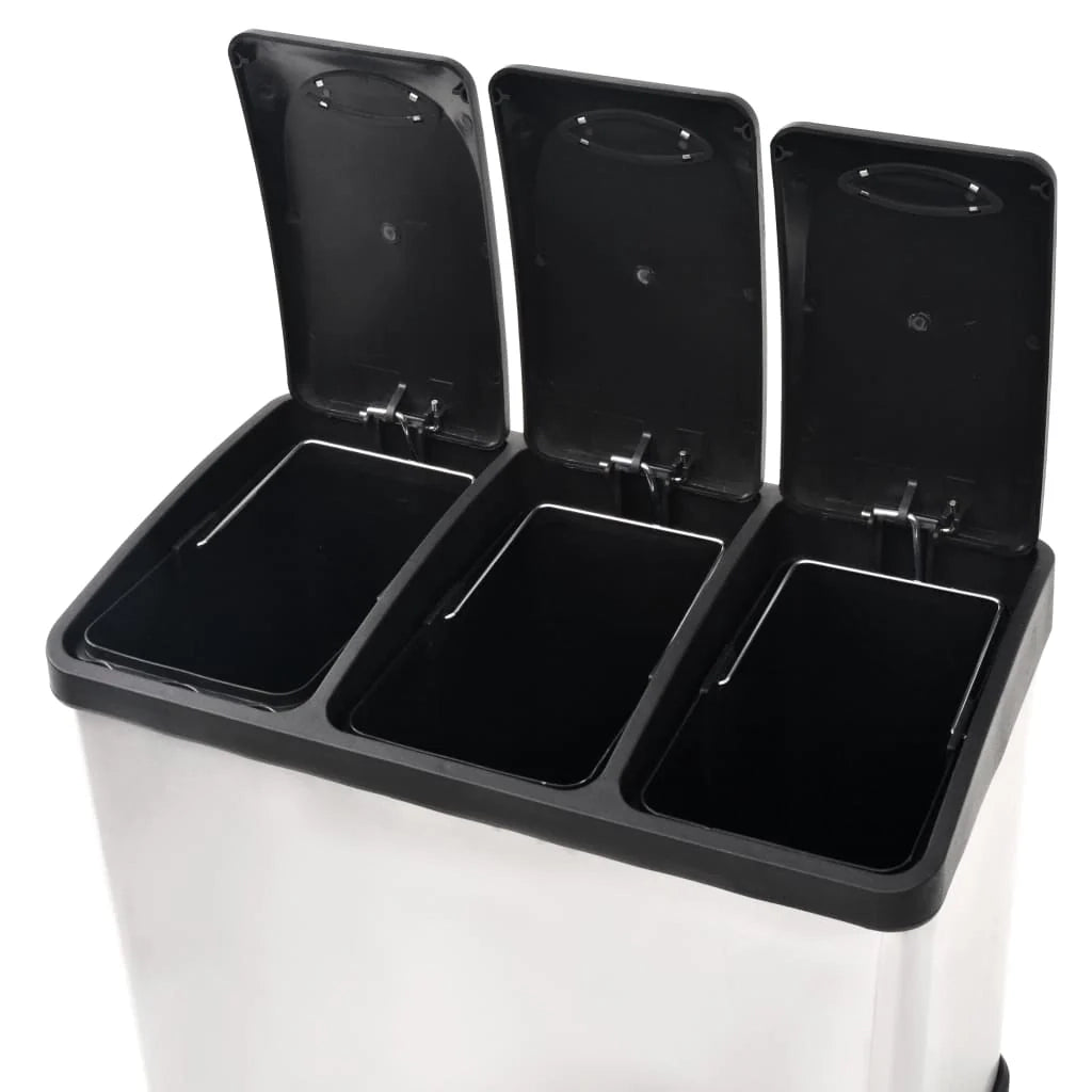 Pattumiera in acciaio inox 46 x 26,5 x 39,5 cm 24 litri 02_0006060