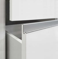 WHOUS Credenza Cassettiera Bianco Lucido, Made in Italy STILE: 3 ante e 3 cassetti